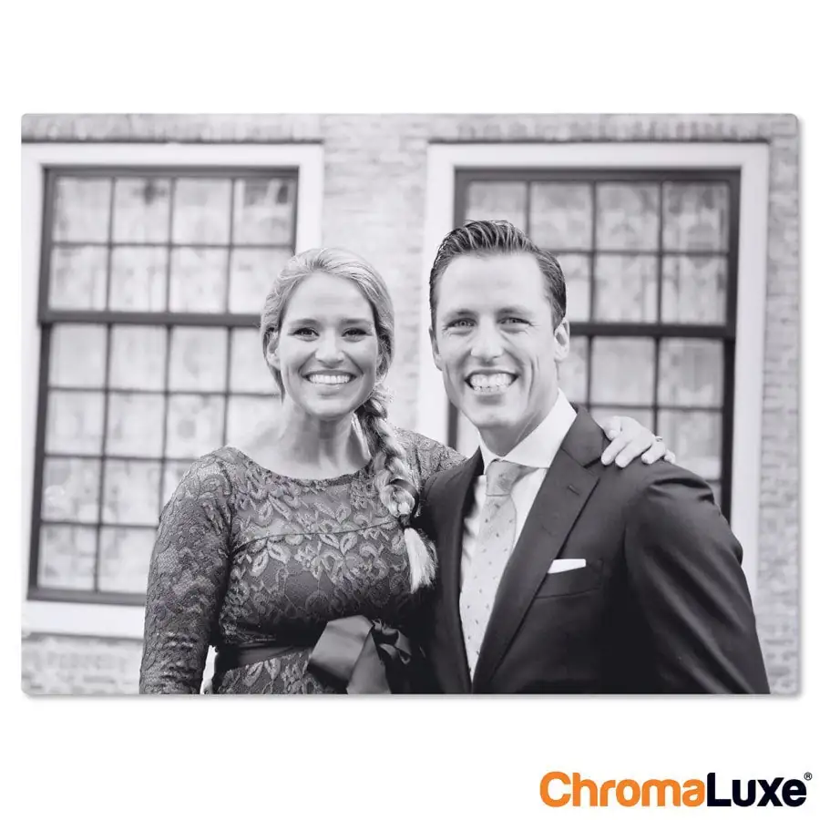 Foto op aluminium afdrukken - Wit (ChromaLuxe) - 20 x 15 cm